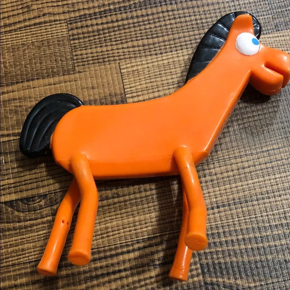 Gumby and Pokey -  Flexible Figure & Orange Horse Play Set for Kids